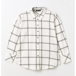 Camasa cu maneci lungi si model in carouri-FEMEI/IMBRACAMINTE/Camasi-IMBRACAMINTE/Camasi