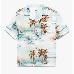 Camasa cu maneci scurte si model tropical-BAIETI/IMBRACAMINTE/Camasi-IMBRACAMINTE/Camasi