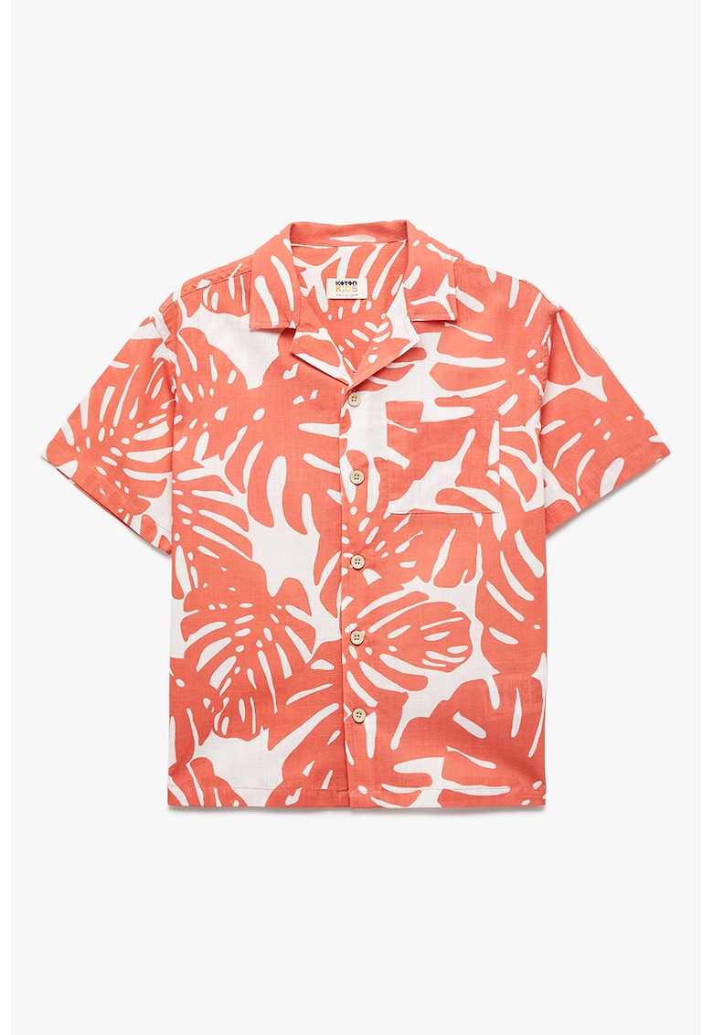 Camasa cu maneci scurte si model tropical-BAIETI/IMBRACAMINTE/Camasi-IMBRACAMINTE/Camasi