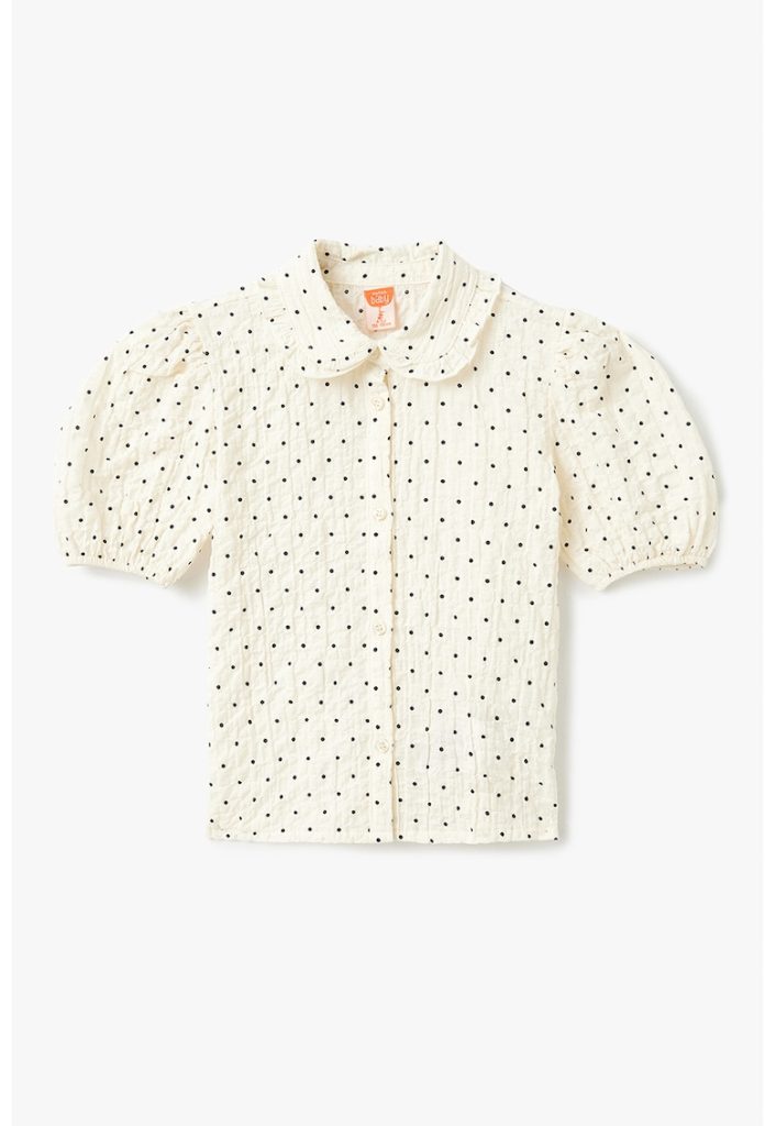 Camasa cu model buline si maneci scurte-FETE/IMBRACAMINTE/Camasi-IMBRACAMINTE/Camasi