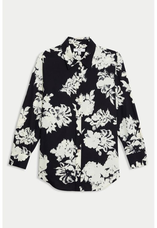 Camasa cu model floral-FEMEI/IMBRACAMINTE/Camasi-IMBRACAMINTE/Camasi