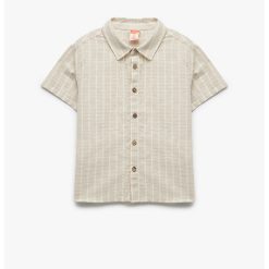 Camasa din amestec de in cu dungi-BAIETI/IMBRACAMINTE/Camasi-IMBRACAMINTE/Camasi