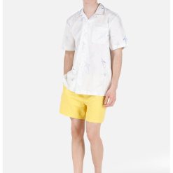 Camasa din bumbac cu buzunar pe piept-BARBATI/IMBRACAMINTE/Camasi-IMBRACAMINTE/Camasi