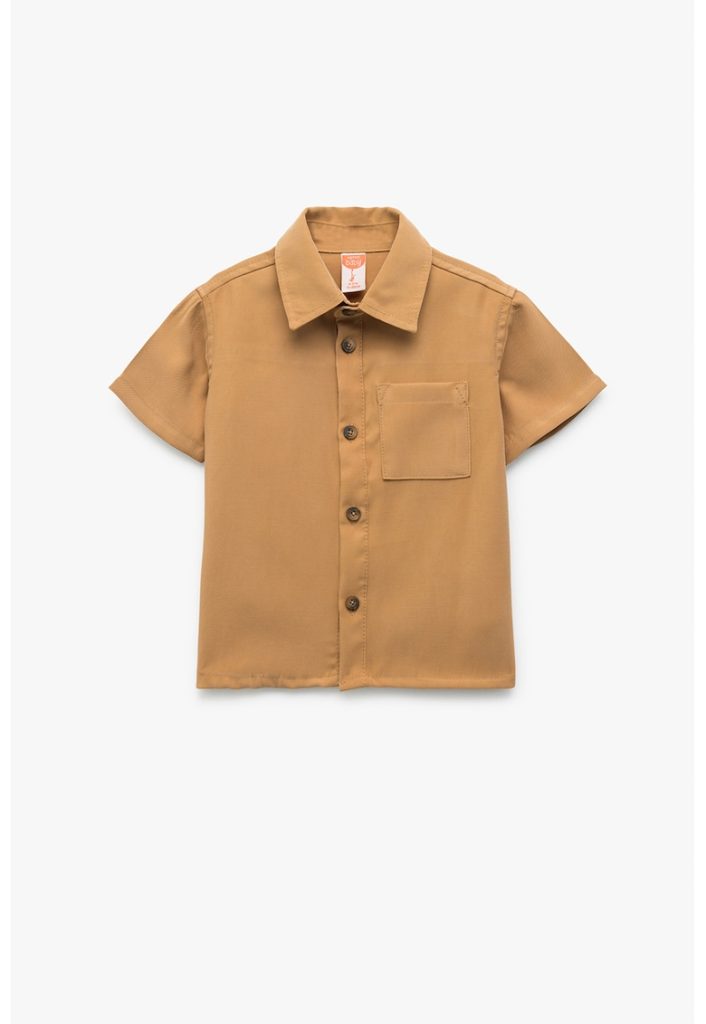 Camasa uni cu buzunar pe piept-BAIETI/IMBRACAMINTE/Camasi-IMBRACAMINTE/Camasi