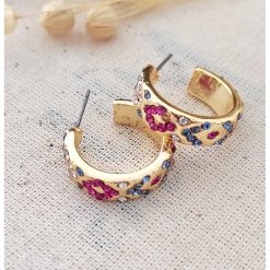 Cercei decorati cu zirconia-FEMEI/GENTI SI ACCESORII/Bijuterii-GENTI SI ACCESORII/Bijuterii