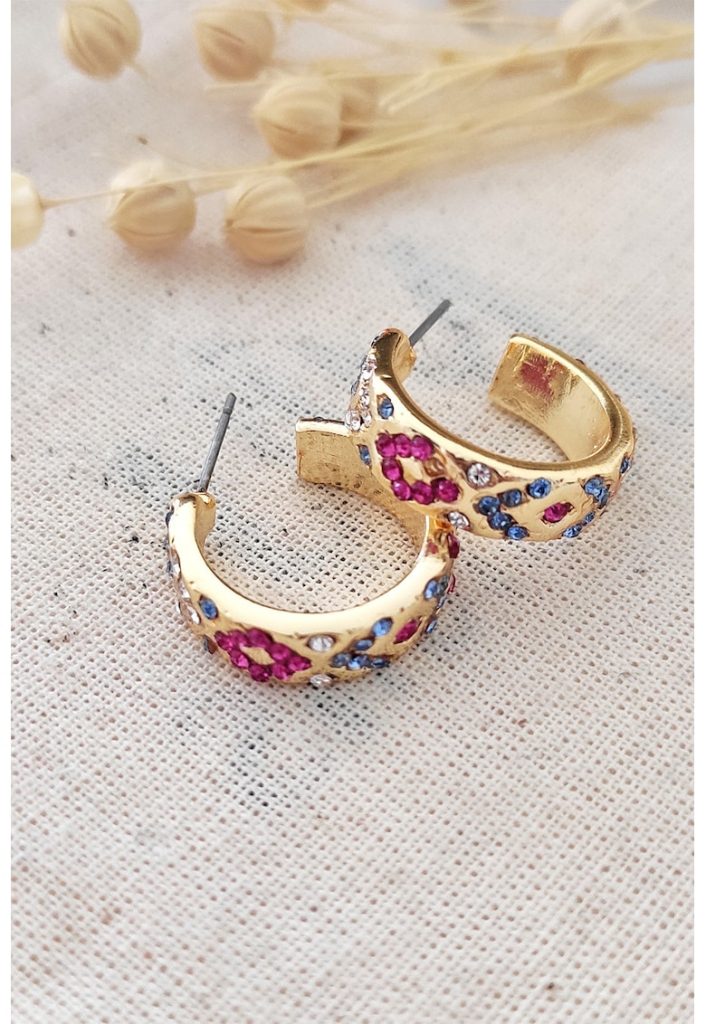 Cercei decorati cu zirconia-FEMEI/GENTI SI ACCESORII/Bijuterii-GENTI SI ACCESORII/Bijuterii