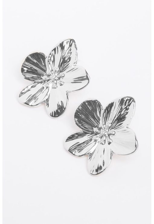 Cercei din alama in forma de floare-FEMEI/GENTI SI ACCESORII/Bijuterii-GENTI SI ACCESORII/Bijuterii