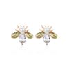 Cercei din argint Rose Gold Bug-Cercei