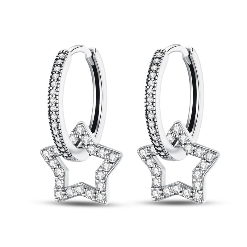 Cercei rotunzi argint 925