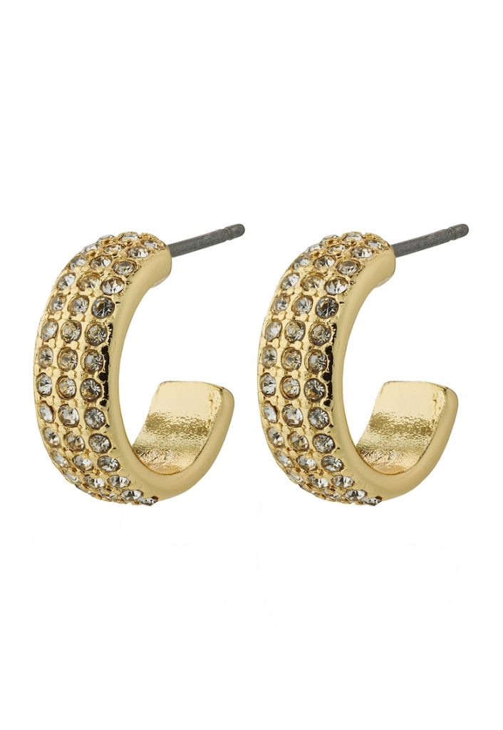 Cercei rotunzi cu tija si zirconia-FEMEI/GENTI SI ACCESORII/Bijuterii-GENTI SI ACCESORII/Bijuterii