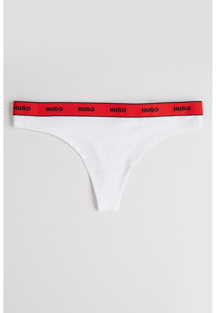 Chiloti tanga cu banda logo in talie-FEMEI/IMBRACAMINTE/Lenjerie intima-IMBRACAMINTE/Lenjerie intima