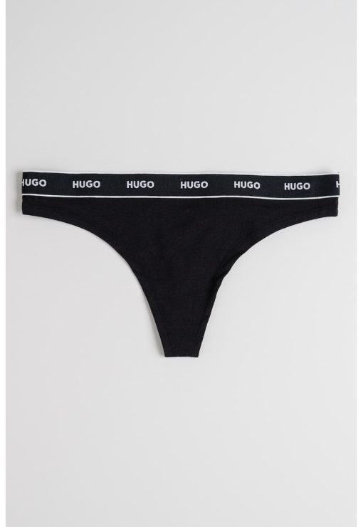 Chiloti tanga cu banda logo in talie-FEMEI/IMBRACAMINTE/Lenjerie intima-IMBRACAMINTE/Lenjerie intima