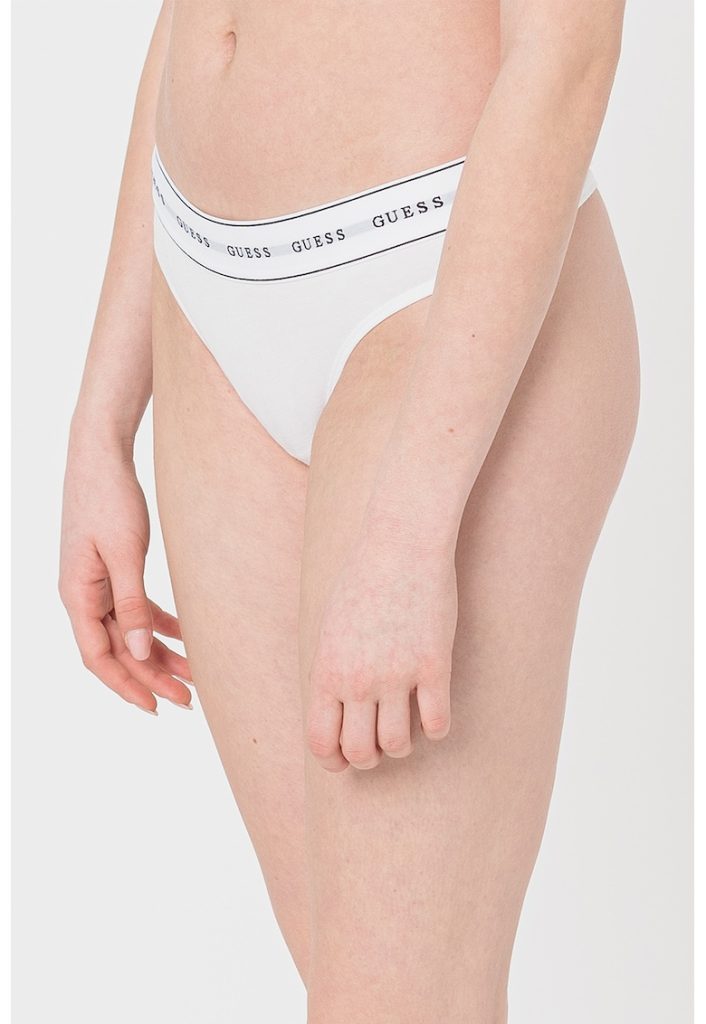 Chiloti tanga cu banda logo in talie-FEMEI/IMBRACAMINTE/Lenjerie intima-IMBRACAMINTE/Lenjerie intima