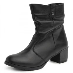 Cizme piele 88 negru-Ghete si botine-Ghete si botine