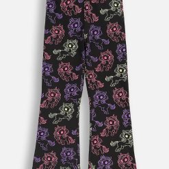 Coccodrillo colanți de bumbac pentru copii culoarea negru