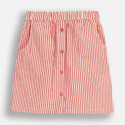 Coccodrillo fustă din bumbac culoarea rosu