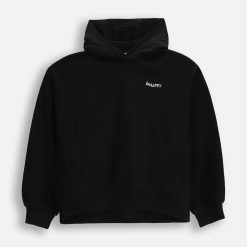 Coccodrillo hanorac de bumbac pentru copii culoarea negru