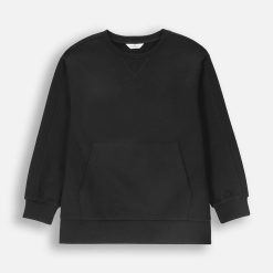 Coccodrillo hanorac de bumbac pentru copii culoarea negru