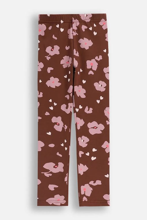 Coccodrillo leggins copii culoarea maro