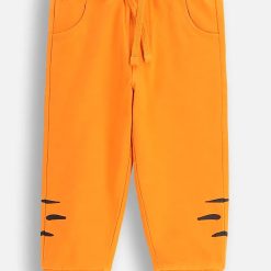 Coccodrillo pantaloni culoarea portocaliu