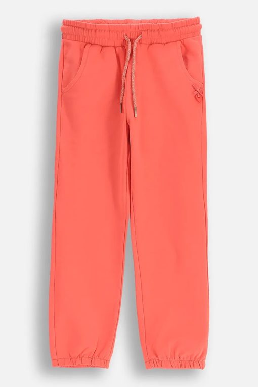 Coccodrillo pantaloni culoarea portocaliu