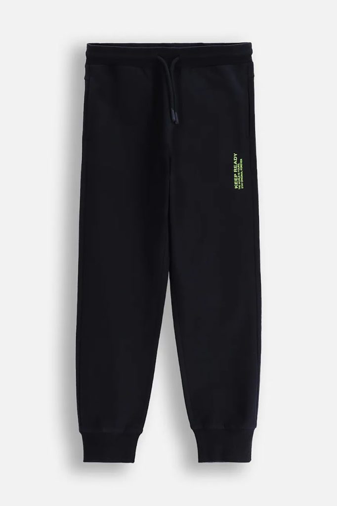 Coccodrillo pantaloni de trening din bumbac pentru copii culoarea albastru marin