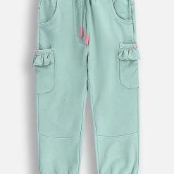 Coccodrillo pantaloni de trening pentru bebeluși culoarea verde