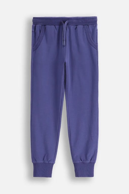 Coccodrillo pantaloni de trening pentru copii culoarea albastru marin