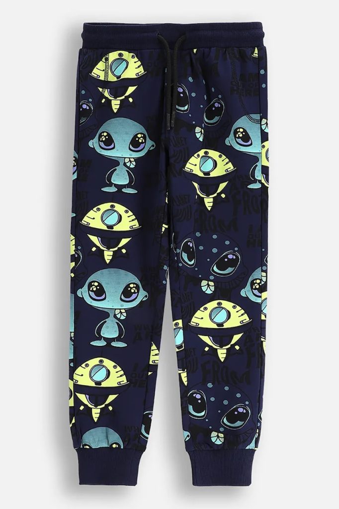 Coccodrillo pantaloni de trening pentru copii culoarea bleumarin