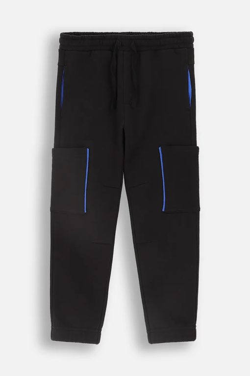 Coccodrillo pantaloni de trening pentru copii culoarea negru