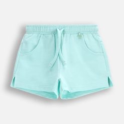 Coccodrillo pantaloni scurți copii culoarea turcoaz