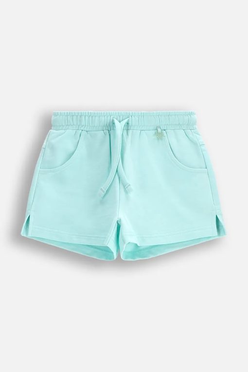 Coccodrillo pantaloni scurți copii culoarea turcoaz