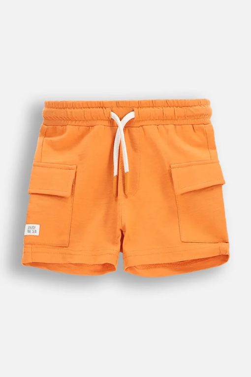 Coccodrillo pantaloni scurți culoarea portocaliu