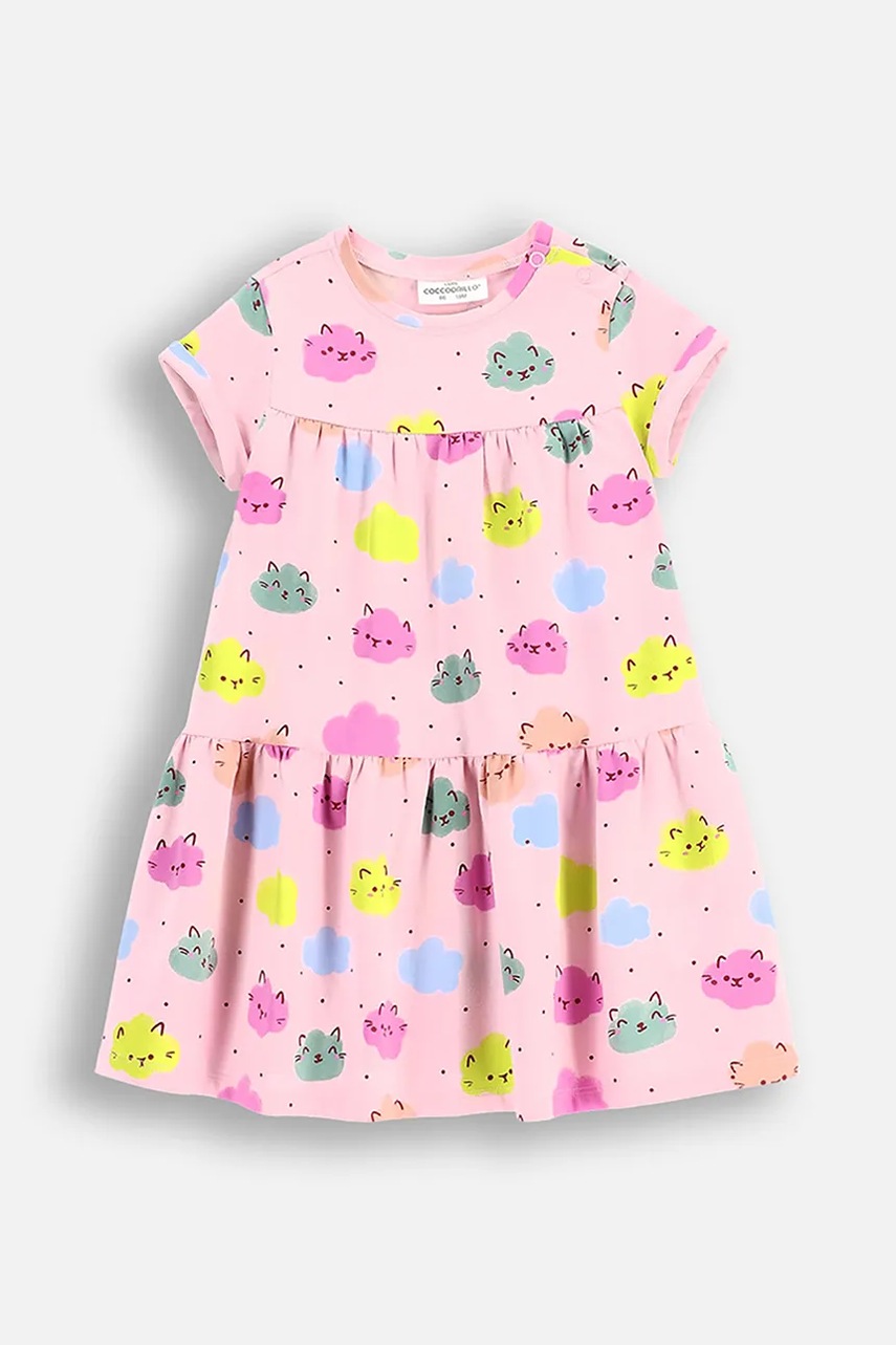 Coccodrillo rochie bebe culoarea roz