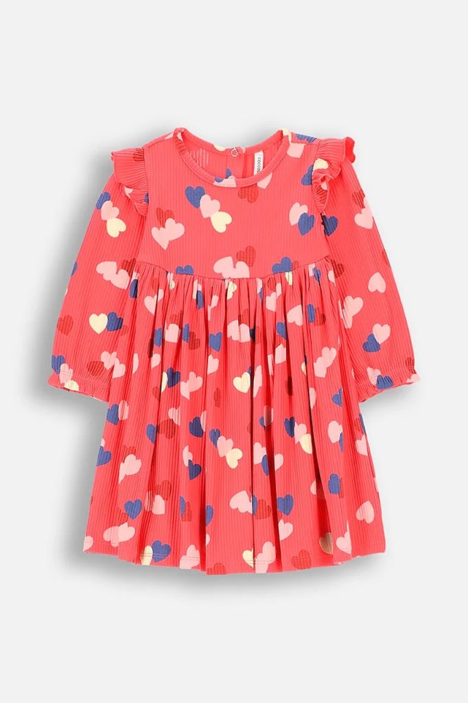 Coccodrillo rochie bebe culoarea roz