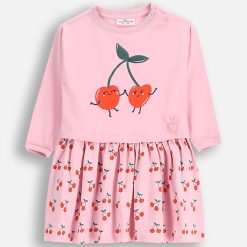 Coccodrillo rochie bebe culoarea roz