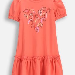 Coccodrillo rochie fete culoarea portocaliu