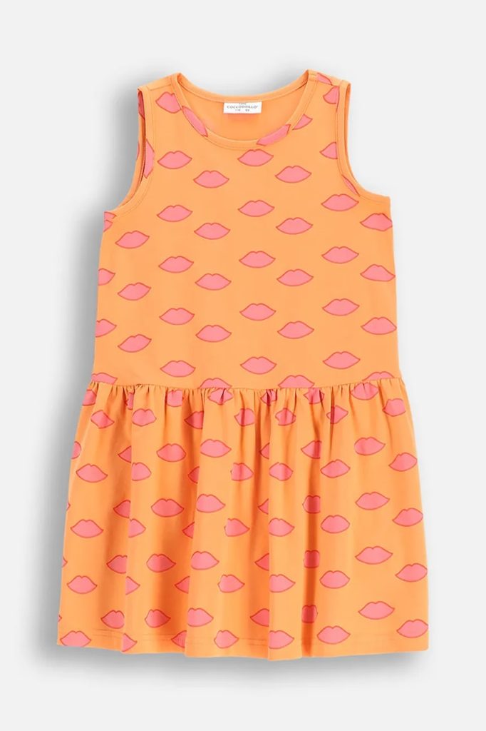 Coccodrillo rochie fete culoarea portocaliu