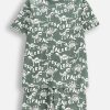 Coccodrillo set de pijama de bumbac pentru copii culoarea verde