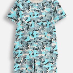 Coccodrillo set de pijama de bumbac pentru copii modelator