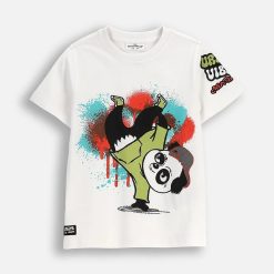 Coccodrillo tricou copii culoarea alb
