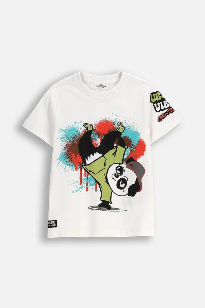 Coccodrillo tricou copii culoarea alb