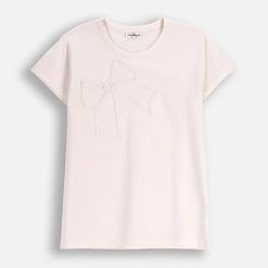 Coccodrillo tricou copii culoarea bej