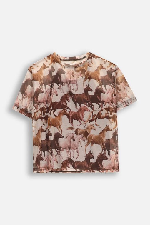 Coccodrillo tricou copii culoarea bej