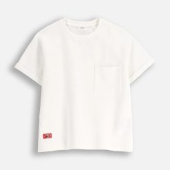 Coccodrillo tricou copii culoarea bej