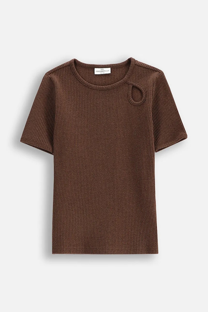 Coccodrillo tricou copii culoarea maro