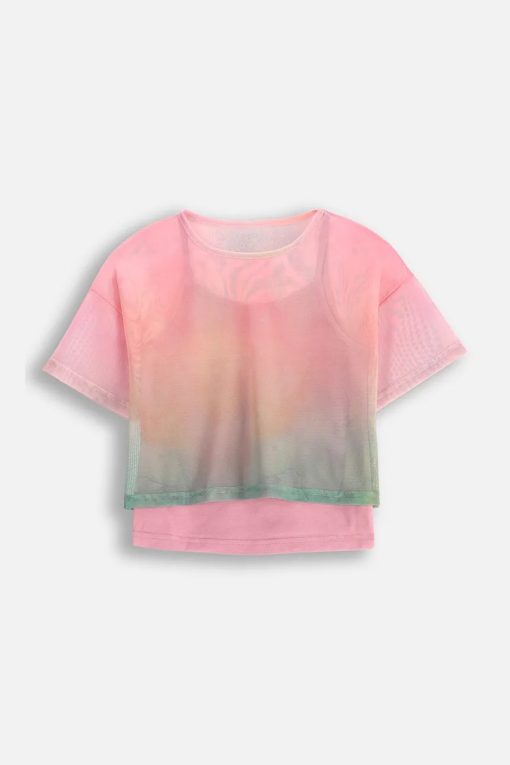 Coccodrillo tricou copii culoarea roz