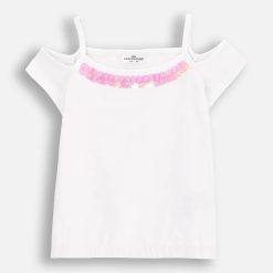 Coccodrillo tricou culoarea alb
