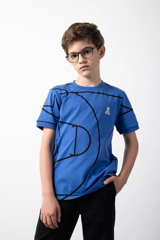 Coccodrillo tricou de bumbac pentru copii cu imprimeu