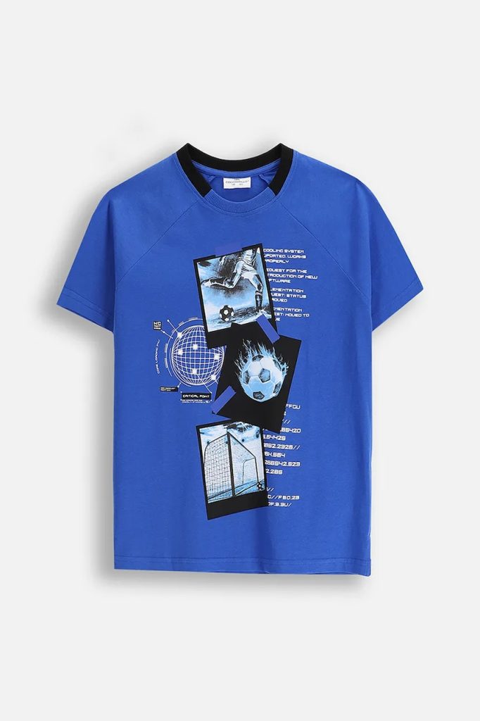 Coccodrillo tricou de bumbac pentru copii cu imprimeu